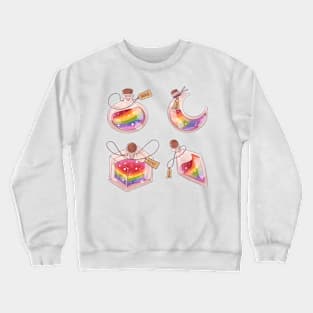 Gay LGBT potions sticker set of four Crewneck Sweatshirt